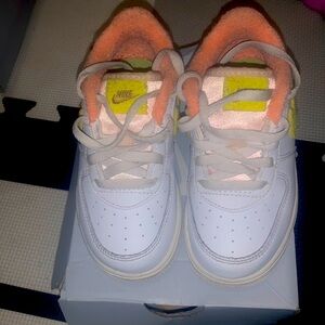 Multi-colored air force one (white, light orange and yellow)